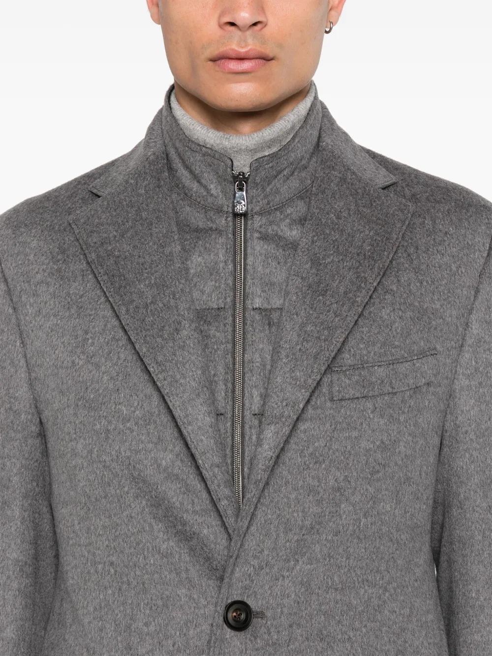 絶妙なデザイン | コート ウール Corneliani グレー JP FARFETCH | ジャケット・アウター