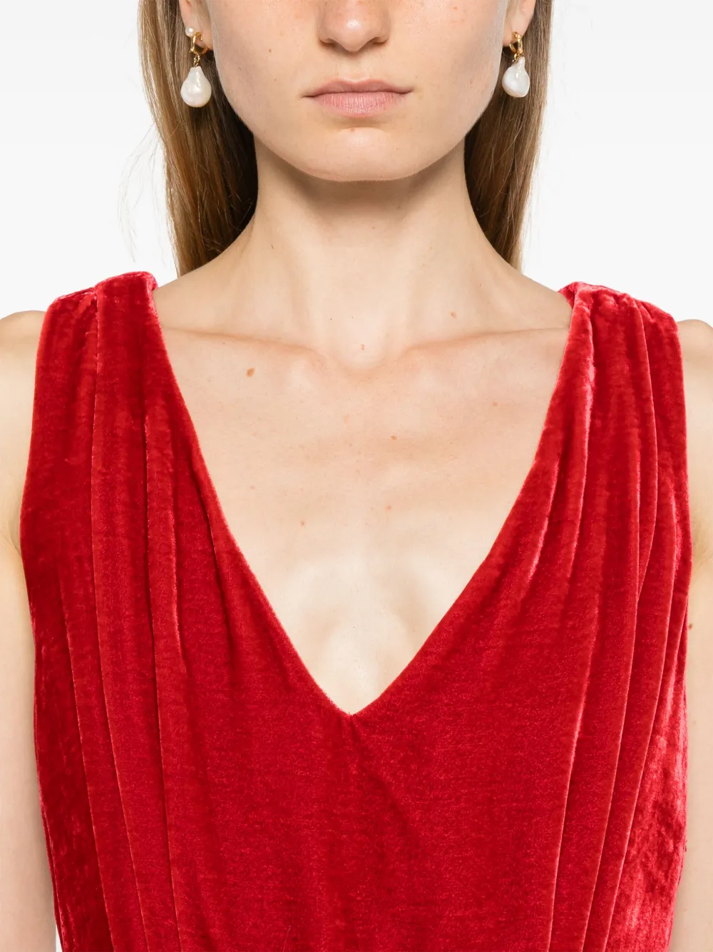 P.A.R.O.S.H. Relur maxi-jurk Rood
