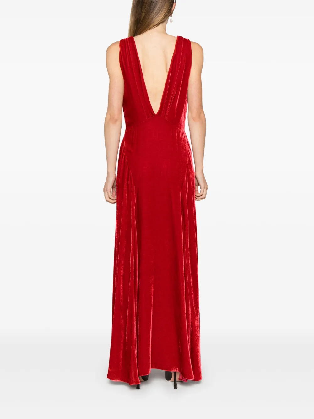 P.A.R.O.S.H. Relur maxi-jurk Rood