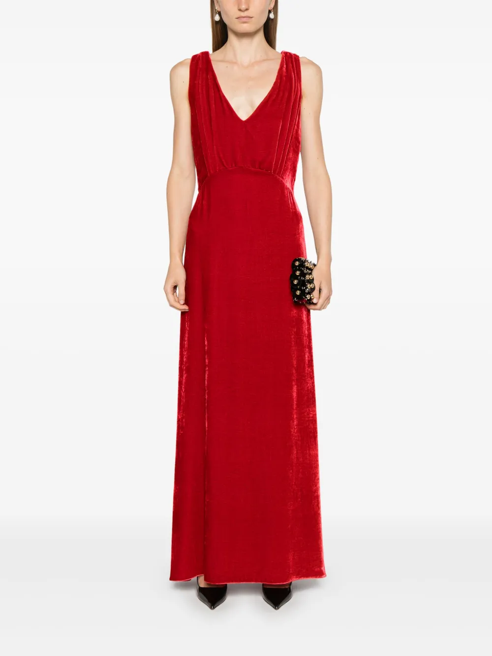 P.A.R.O.S.H. Relur maxi-jurk - Rood