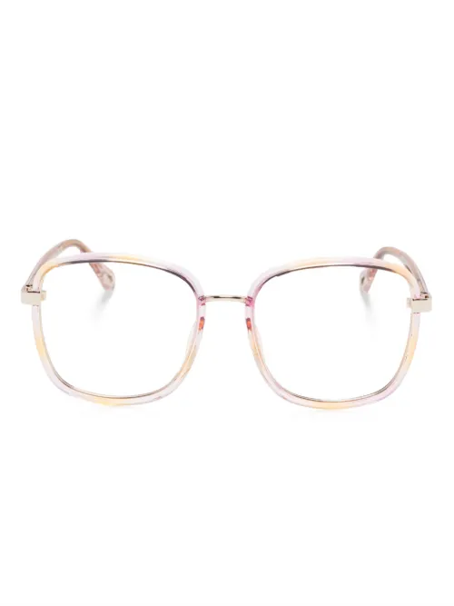 Lunettes de vue à monture carrée - Chloé Eyewear - Modalova