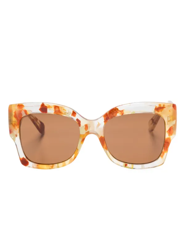 Chloe アイボリー オーバーサイズサングラス CHLOE レディース Eyewear | クロエ JP 公式サイト