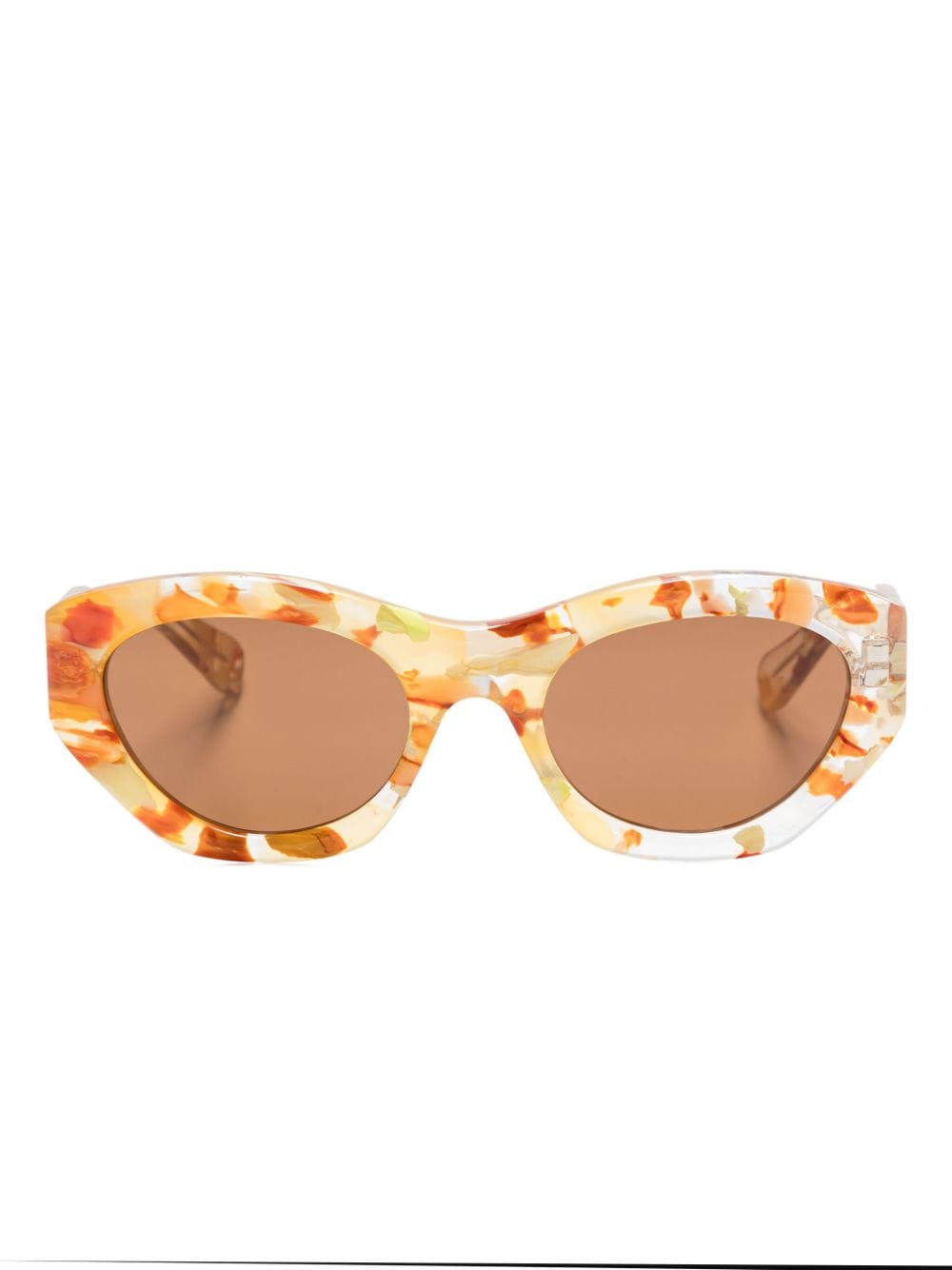 Shop Chloé Ch0220s Sunglasses In Orange