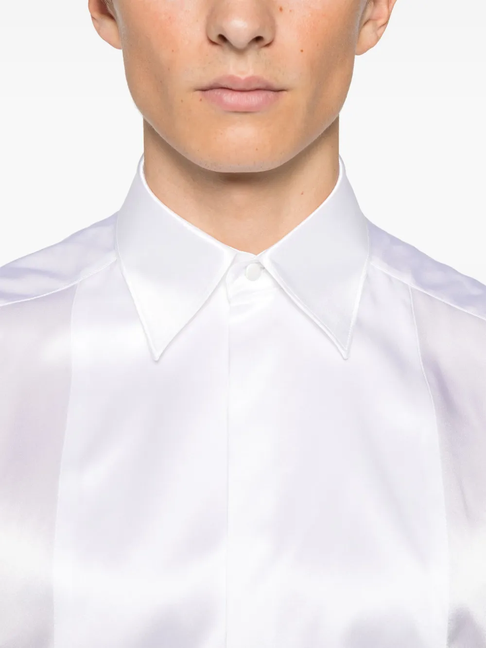 Dolce & Gabbana Zijden overhemd Wit