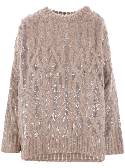 Brunello Cucinelli sequin-embellished jumper Women