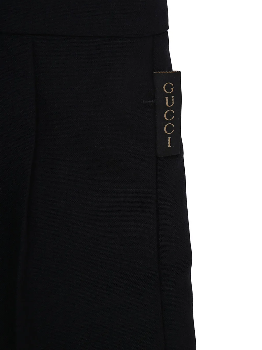 Gucci Kids Zwembroek met logo applicatie Blauw