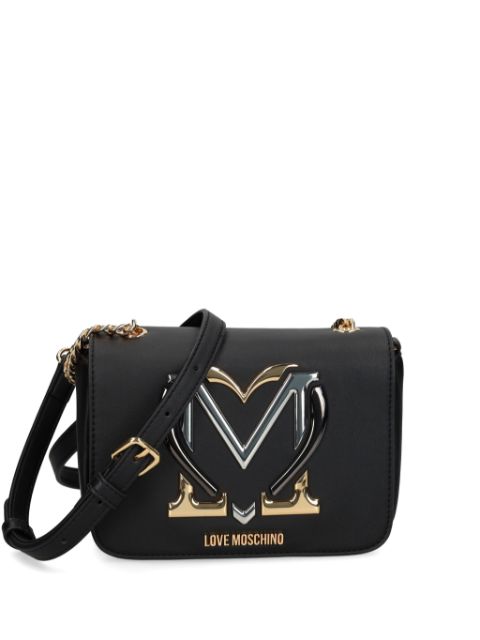 Love Moschino metal monogram logo cross body bag Women