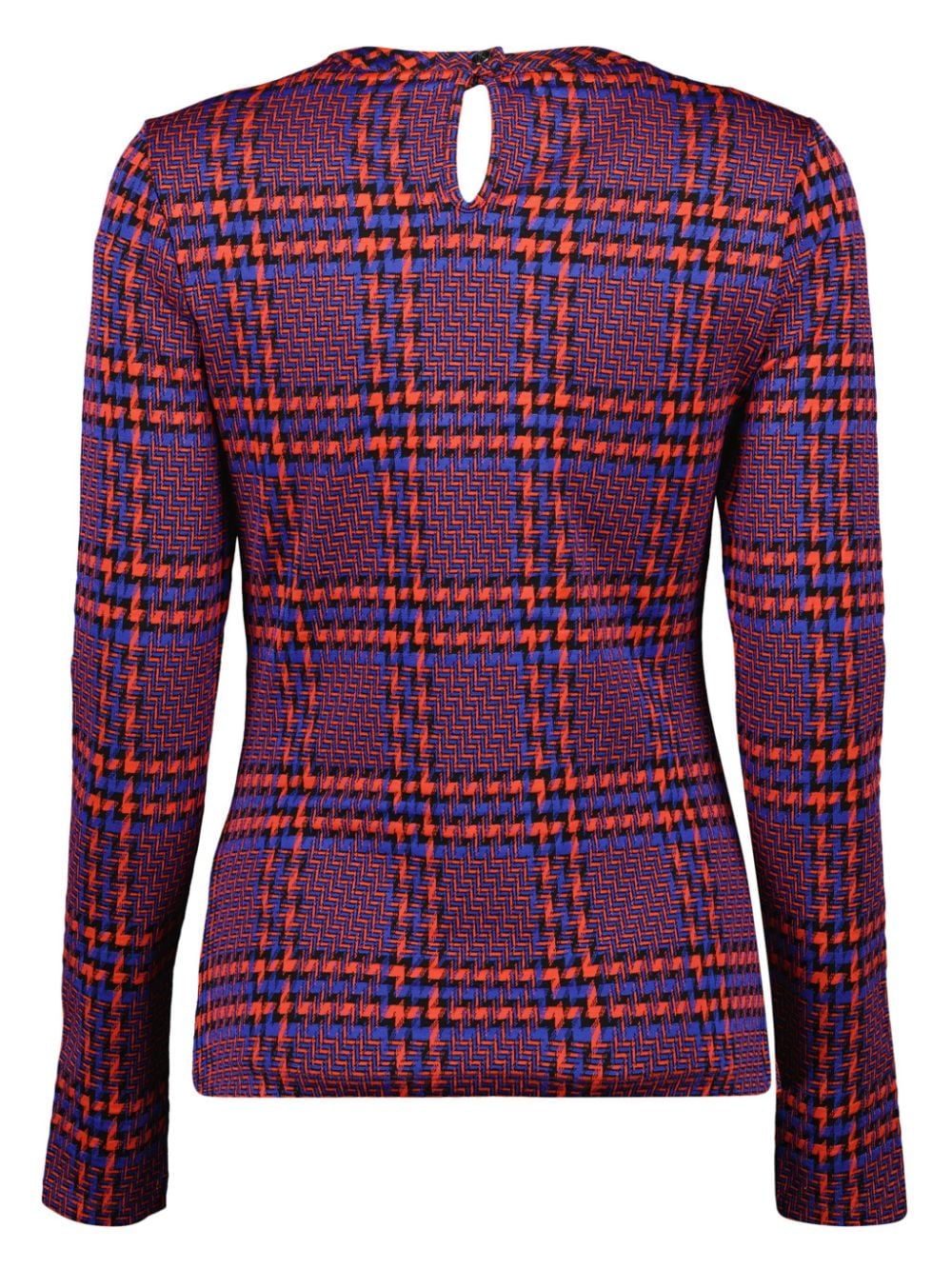 Rabanne geometric-print blouse - Rood