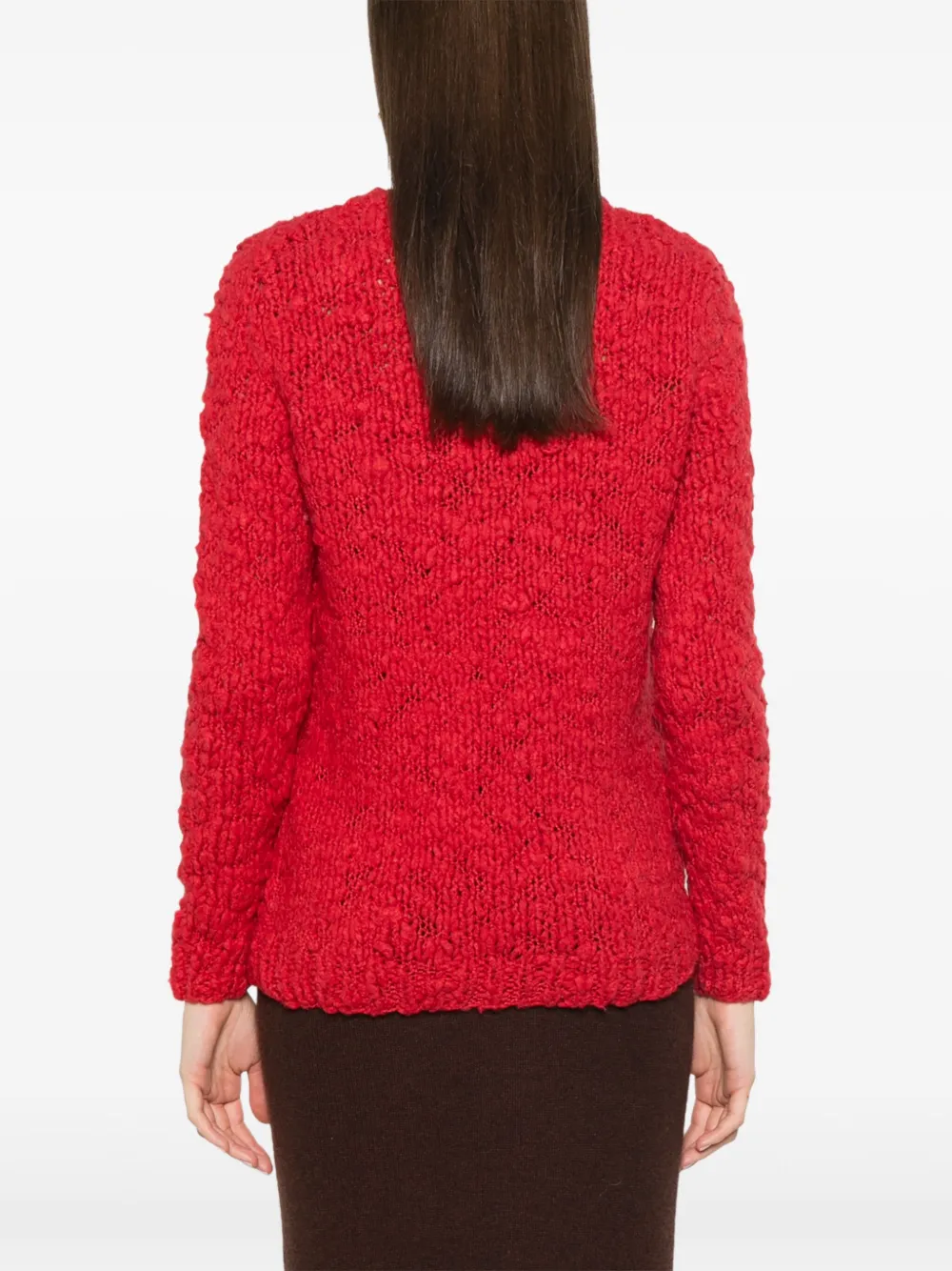 Gabriela Hearst Lawrence Knit Sweater In Antelope Orange Welfat Cashmere In Red