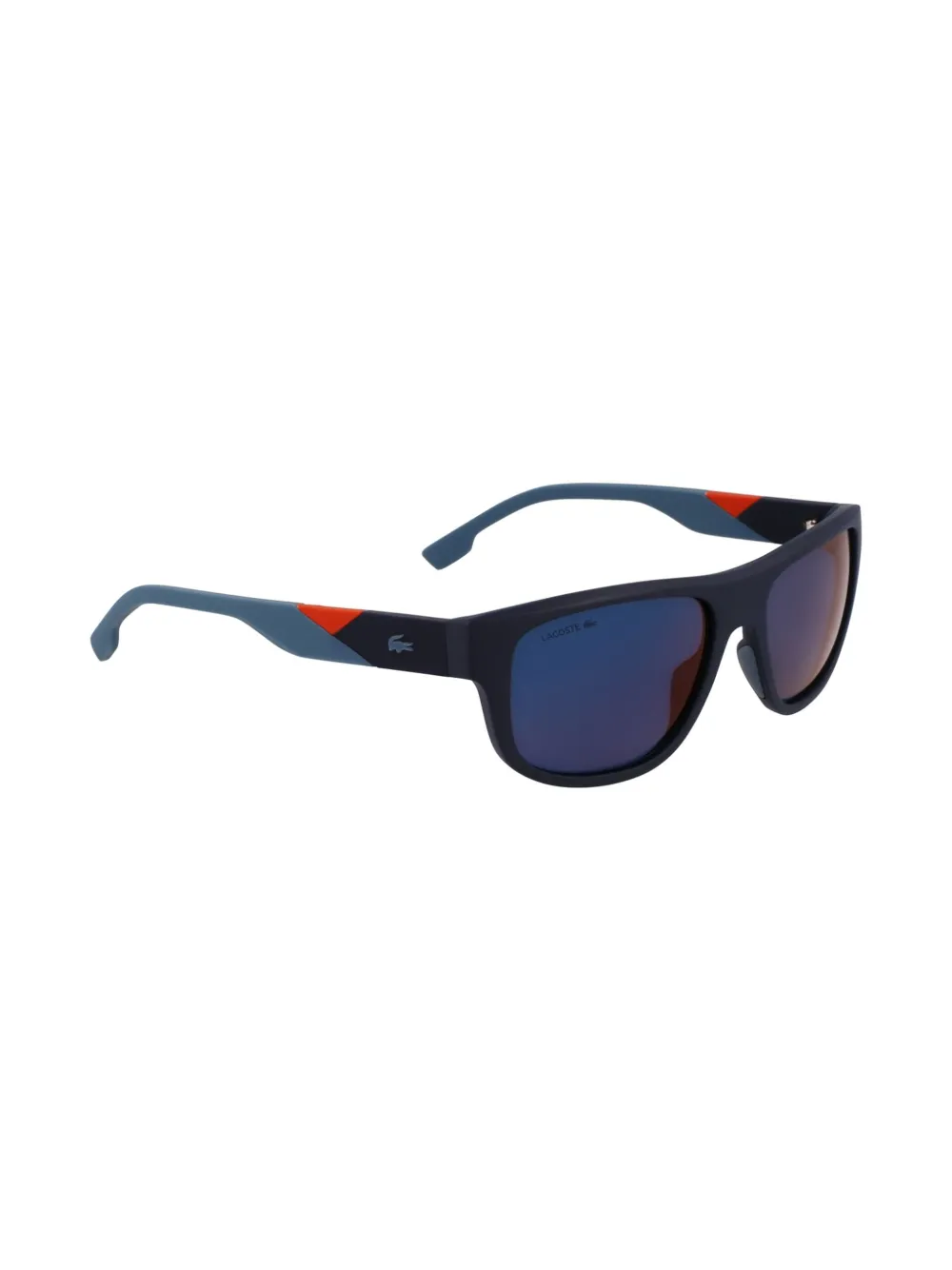 Lacoste Zonnebril met rechthoekig montuur Blauw