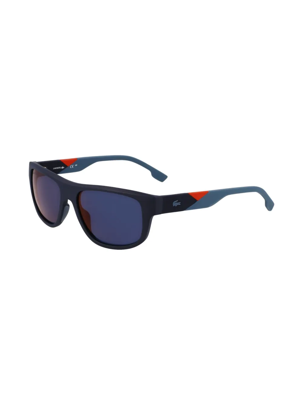 Lacoste Zonnebril met rechthoekig montuur Blauw