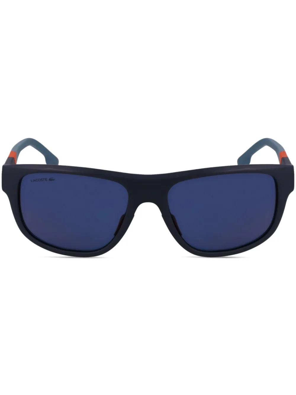 Lacoste Zonnebril met rechthoekig montuur Blauw