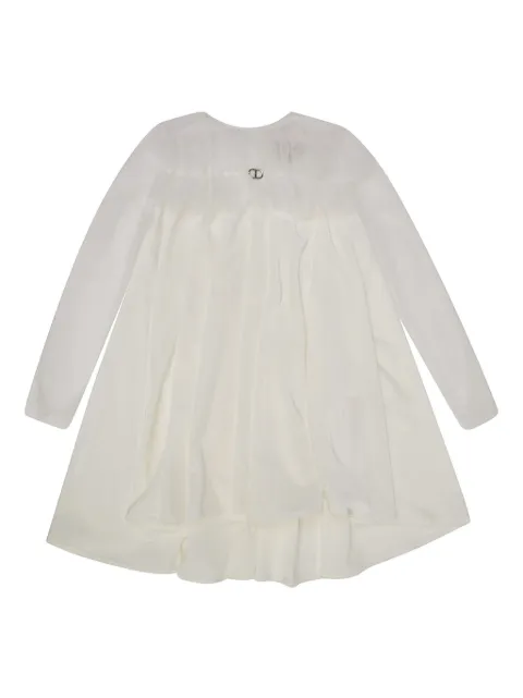 TWINSET Kids logo-plaque dress
