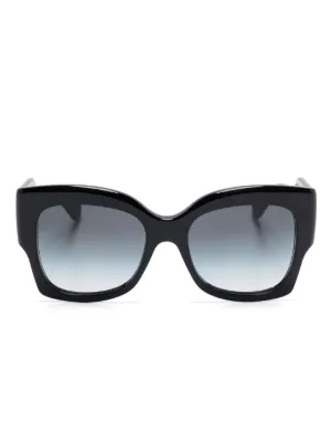 Gucci Eyewear インターロッキングG サングラス | ブラック | FARFETCH JP