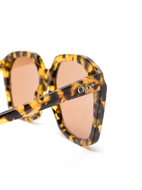 Chloé Eyewear Salome Sunglasses | Yellow | FARFETCH