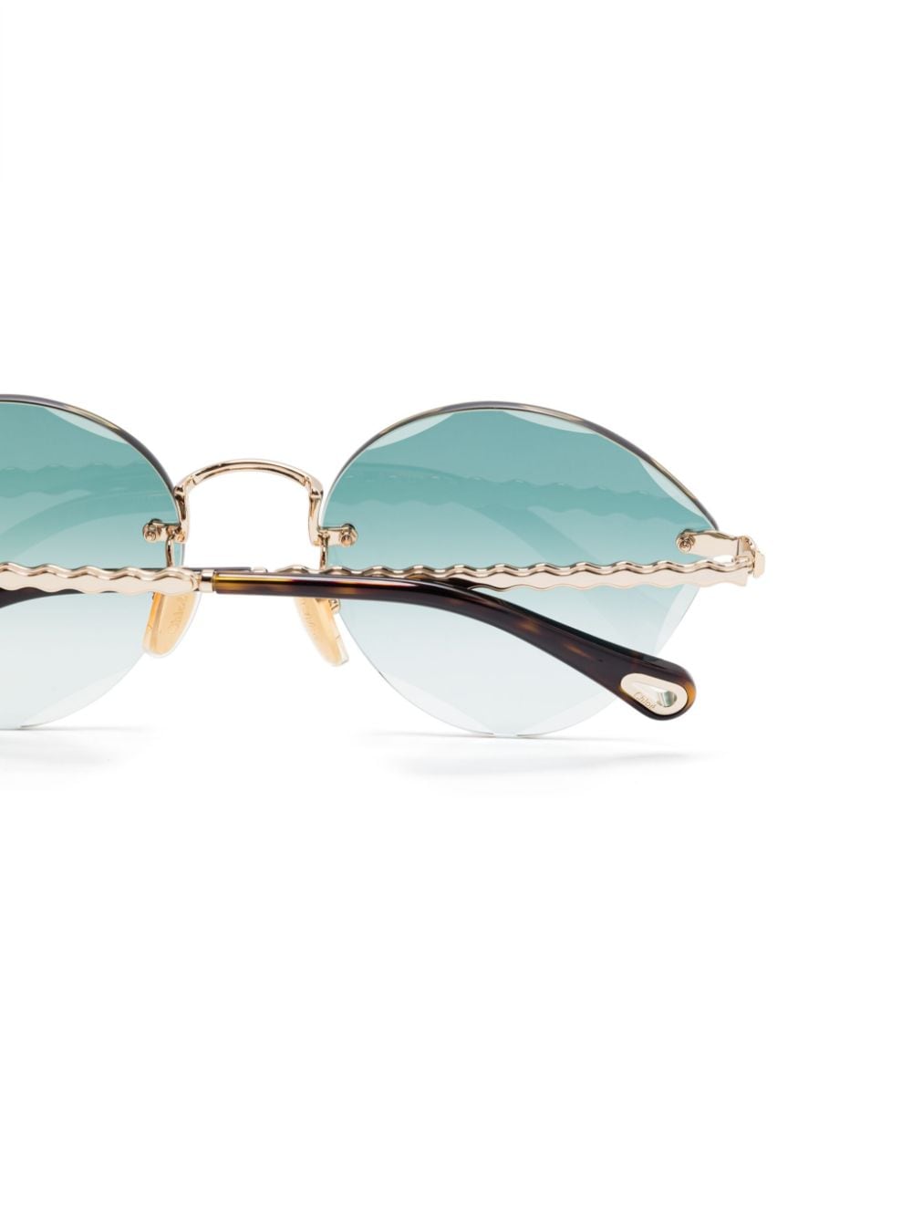 Shop Chloé Cat-eye Sunglasses In 金色