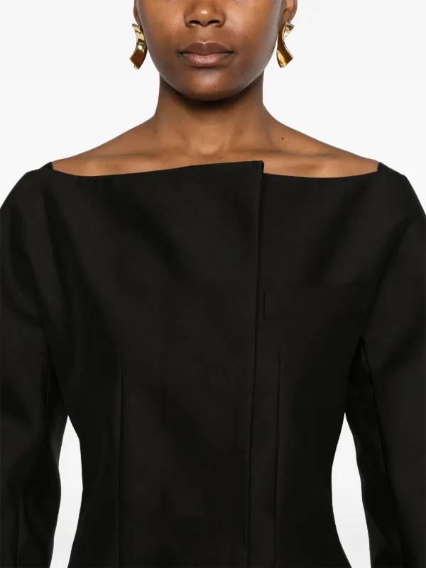 ワンピース JACQUEMUS DRESS (243DR1861644 430) Jacquemus The Spalla Mini Dress | Black | FARFETCH