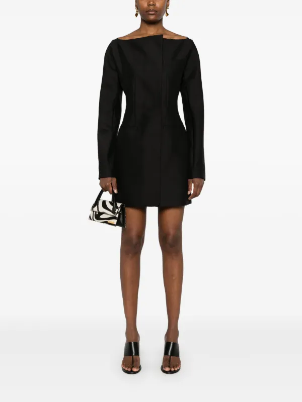Jacquemus The Spalla Mini Dress | Black | FARFETCH
