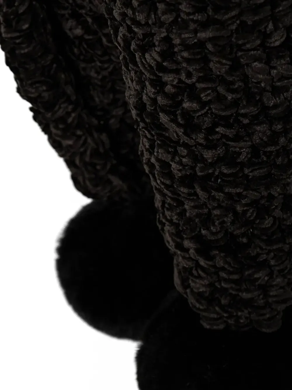 Kurt Geiger London Sjaal met pompon - Zwart