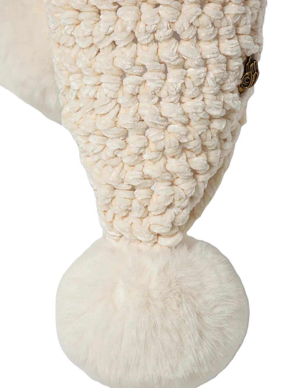 Kurt Geiger London Sjaal met pompon - Beige