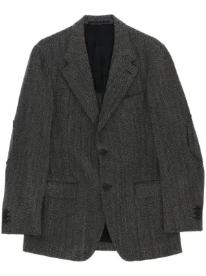 Giorgio Armani Pre-Owned 1990s ウールジャケット | グレー | FARFETCH JP