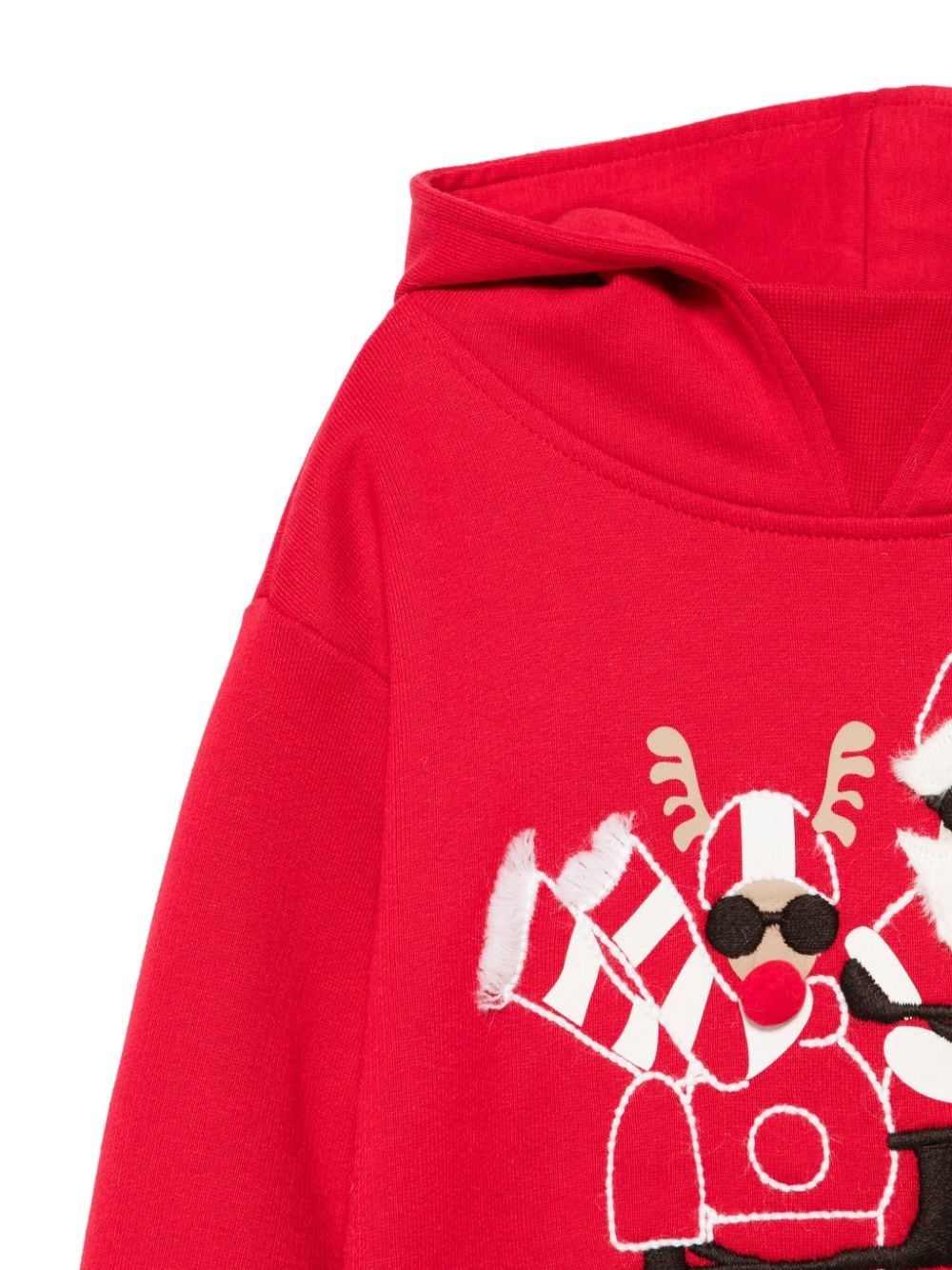 Shop Il Gufo Cotton Hoodie In Red