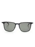 Montblanc rectangle-frame sunglasses - Black