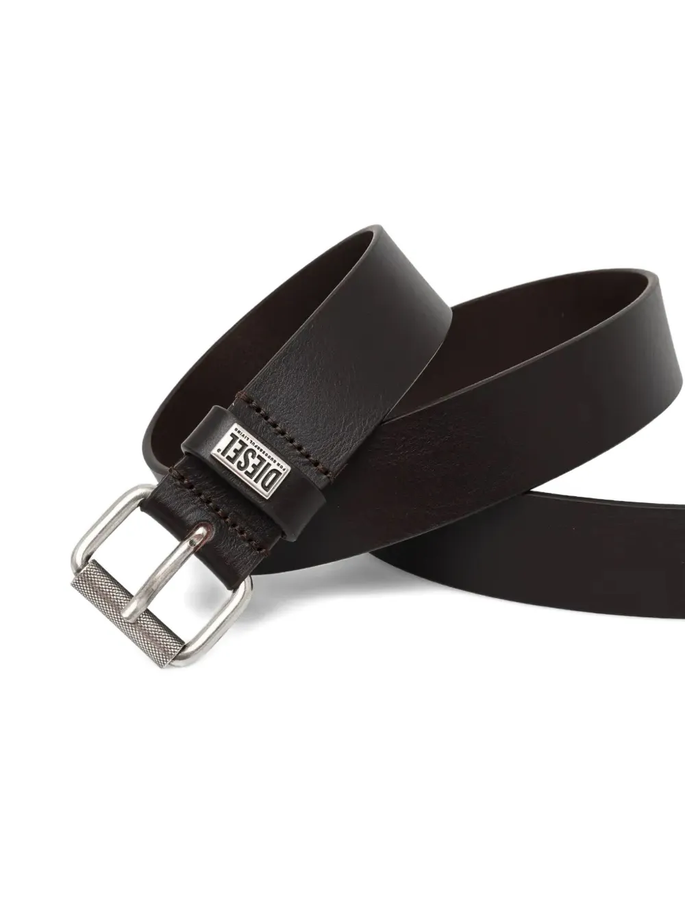 Diesel logo-plaque leather belt | Image 2