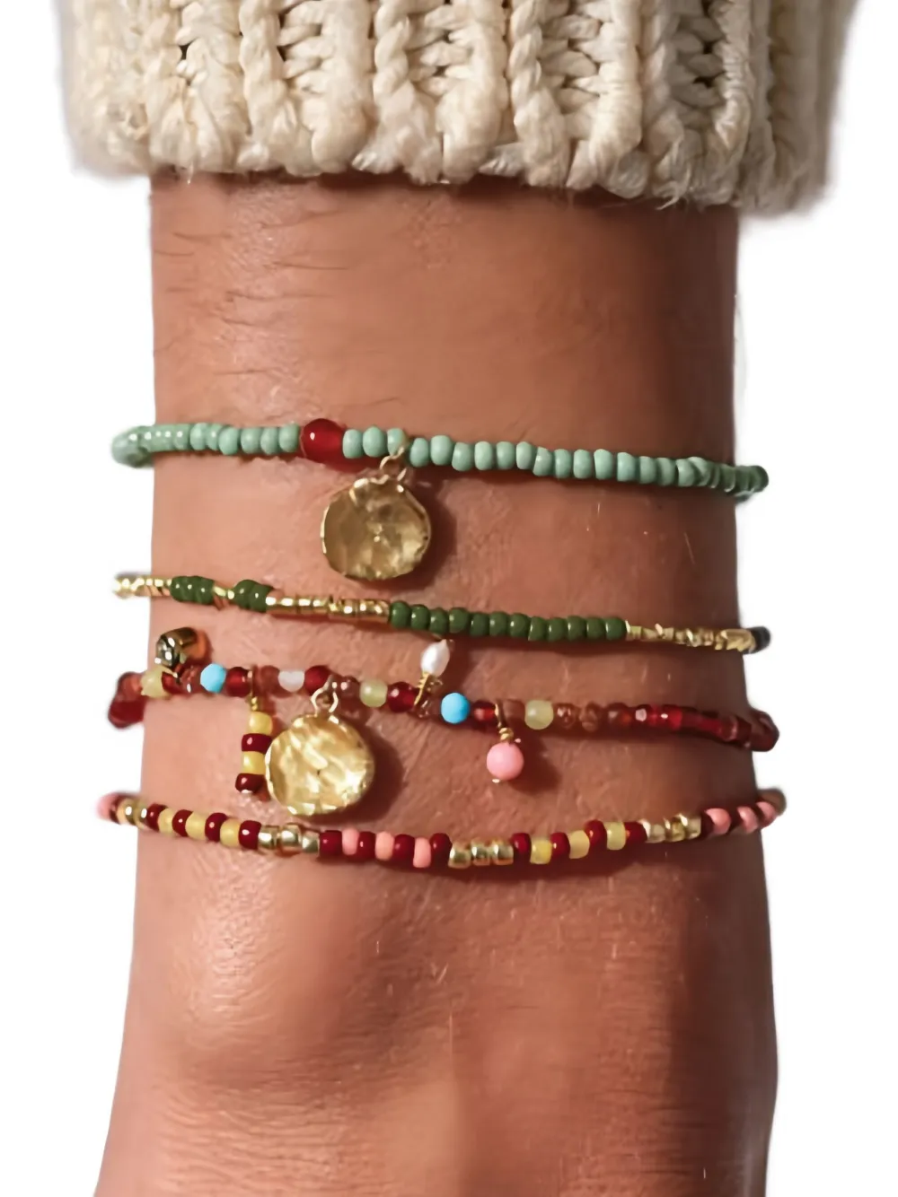 Anni Lu BUNDORAN kralenarmband - Goud