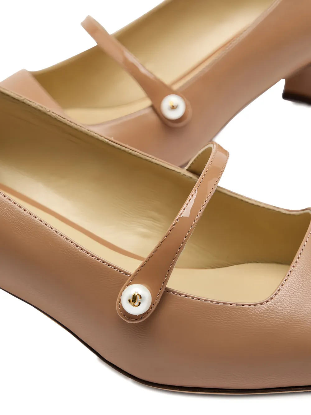 Jimmy Choo 45mm Mary Jane Block-heel Pumps