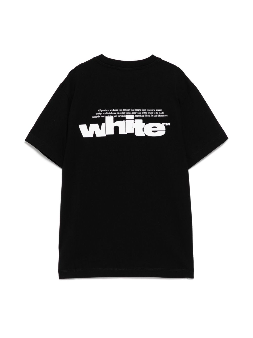 Off-White Kids T-shirt met grafische print - Zwart