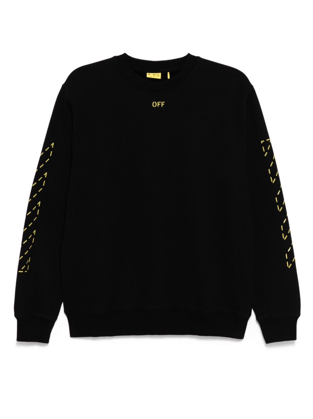 Off-White Kids Sweater met ronde hals Zwart