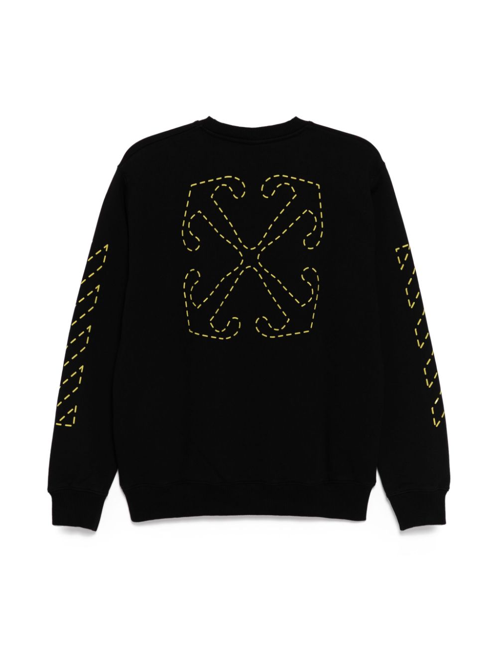 Off-White Kids Sweater met ronde hals - Zwart