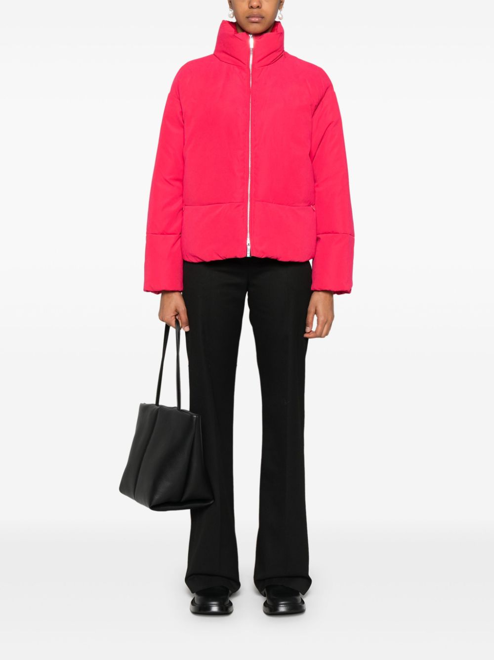 Shop Emporio Armani Puffer Jacket In Red