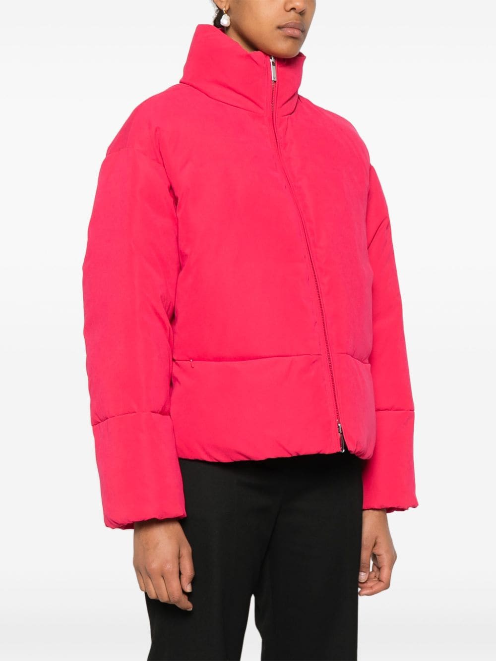 Shop Emporio Armani Puffer Jacket In Red