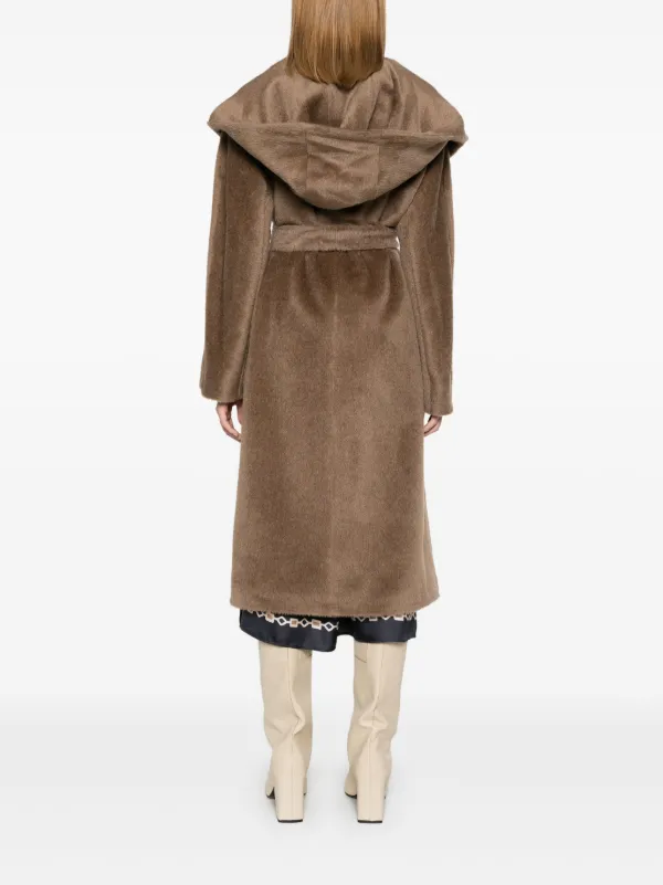 近年モデル✨】 希少 MaxMara ベルテッドコート シャギー アルパカ