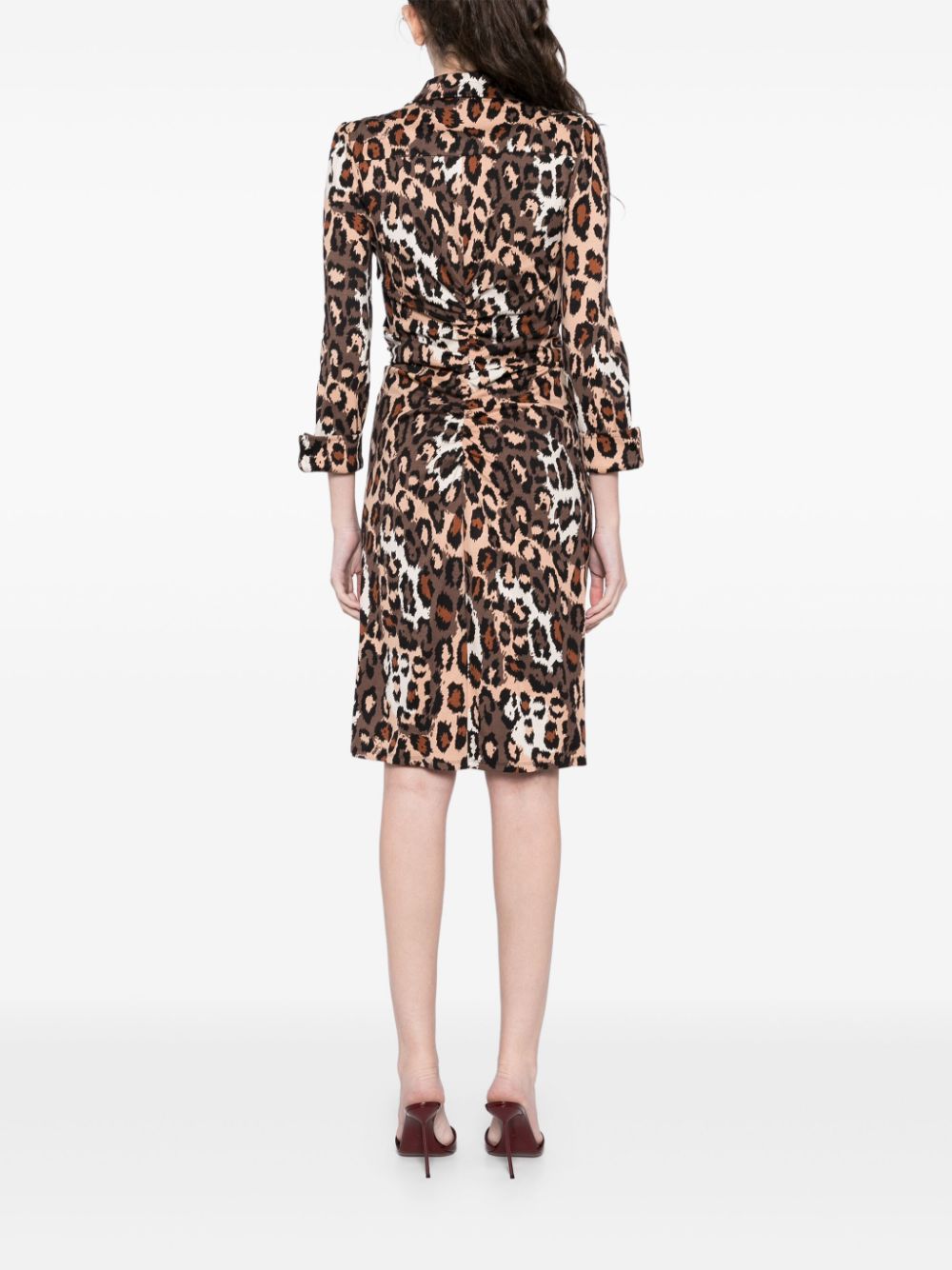 Shop Diane Von Furstenberg Sheska Dress In Brown