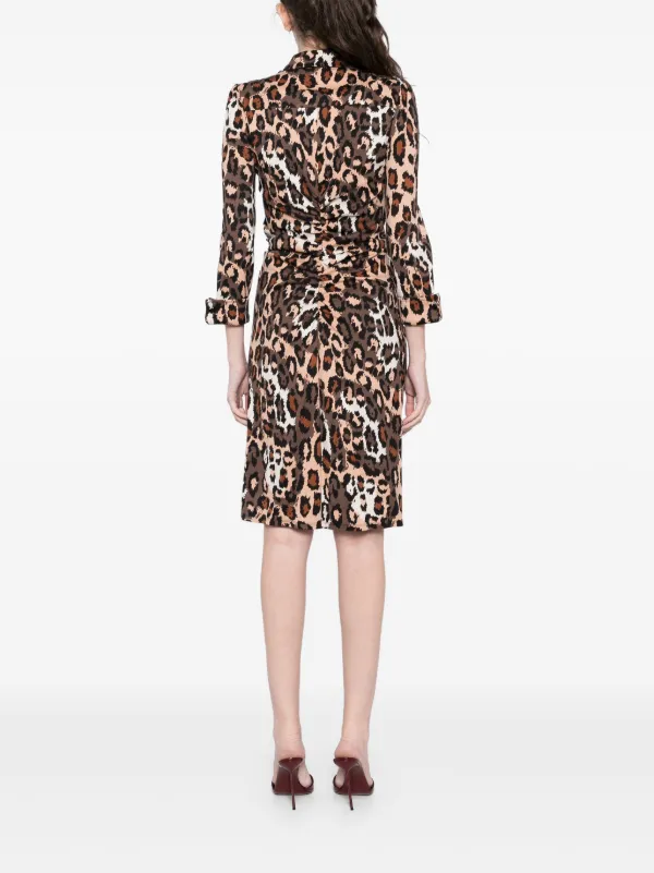 DVF Diane Von Furstenberg Sheska Dress | Brown | FARFETCH
