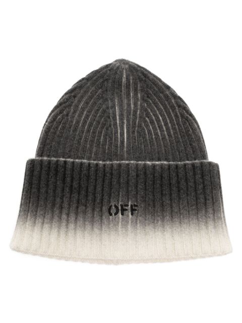 Off-White loose knit beanie Men