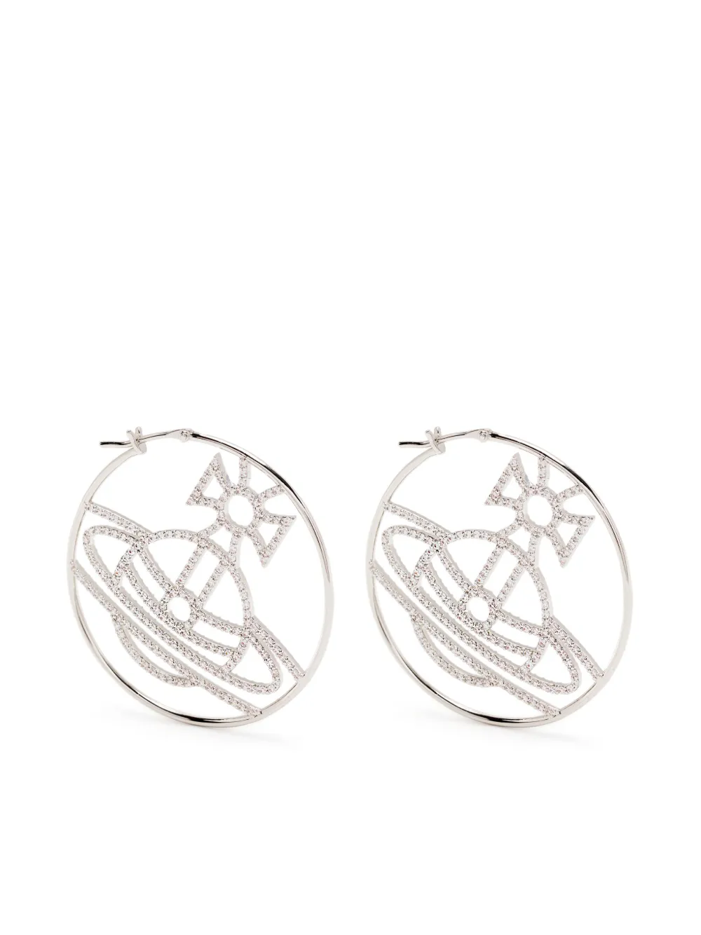 Vivienne Westwood Eloisa hoop earrings | Silver | Image 1