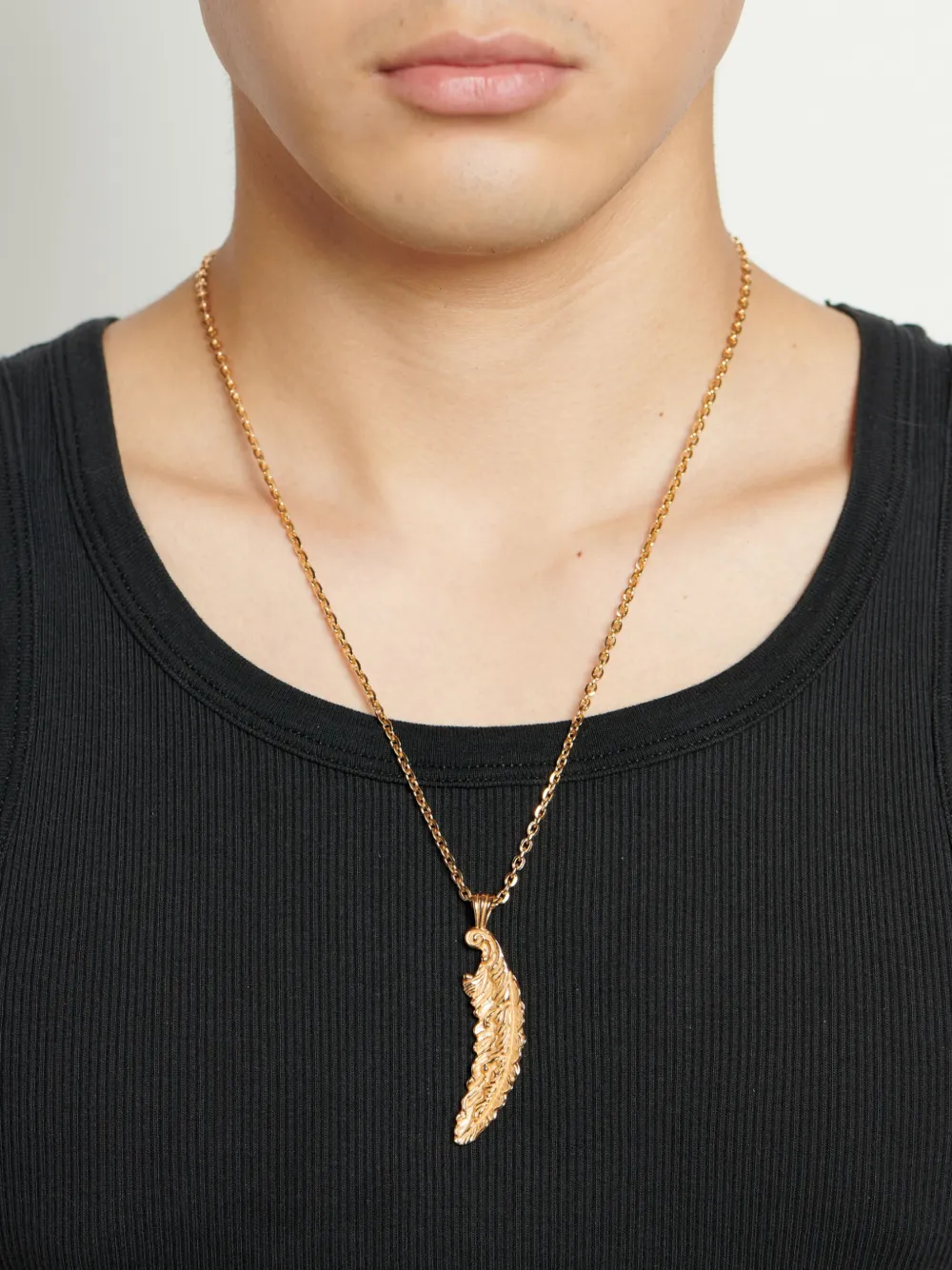 Emanuele Bicocchi Piuma Pendant Necklace In Gold
