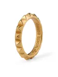 Emanuele Bicocchi engraved-logo band ring - Gold