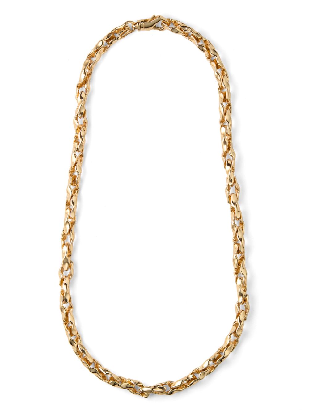 Emanuele Bicocchi Hammered Chain Necklace In Gold