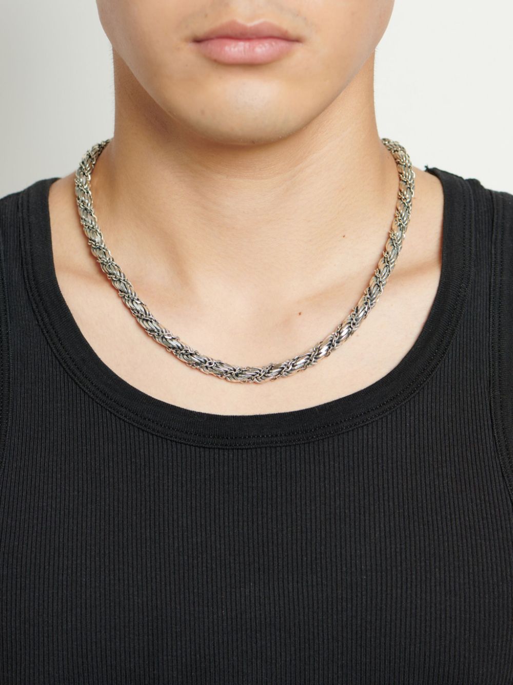 Shop Emanuele Bicocchi Rope-chain Necklace In Silver