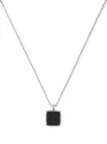 Emanuele Bicocchi square onyx pendant necklace - Silver