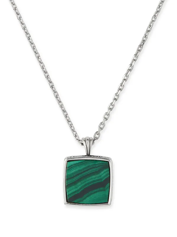 Emanuele Bicocchi malachite-amulet Necklace | Silver | FARFETCH