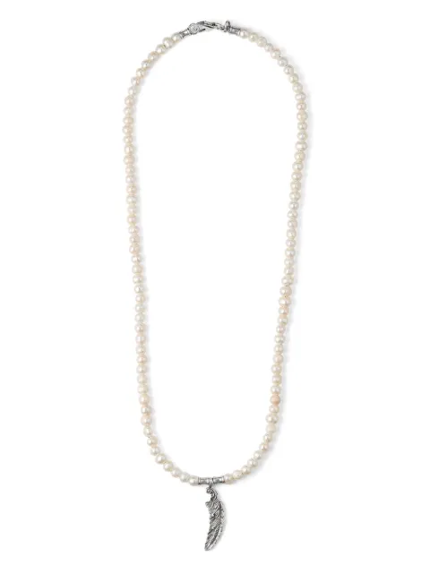 Emanuele Bicocchi collar con dije de pluma