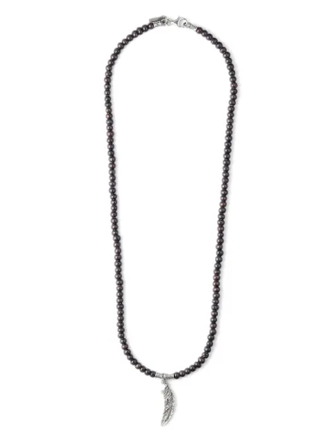 Emanuele Bicocchi collar con dije de pluma