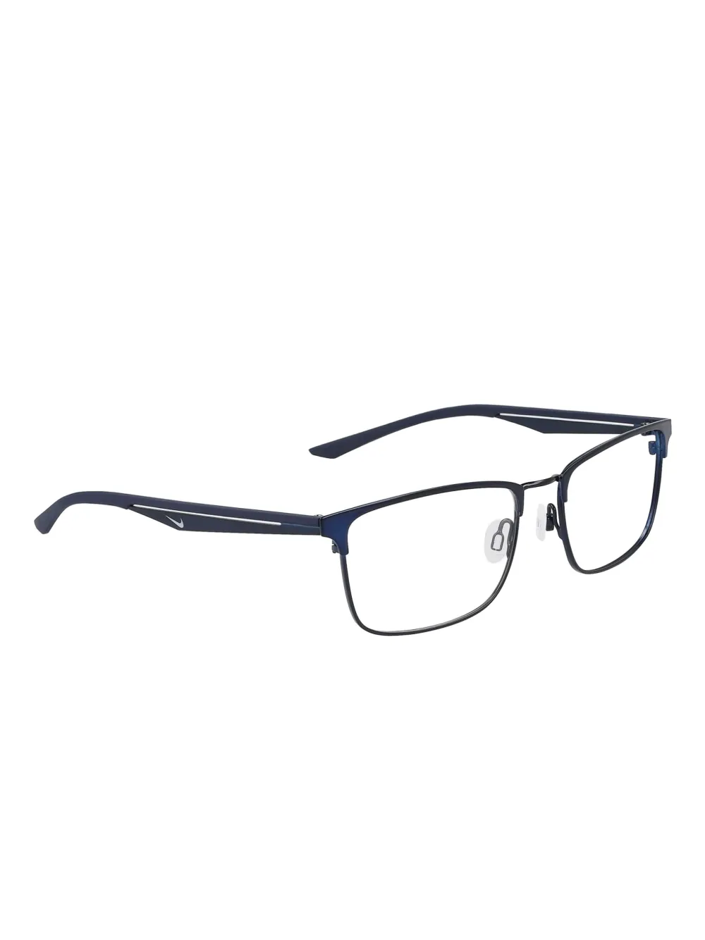 Nike Bril met rechthoekig montuur Blauw