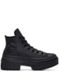 Converse lugged heel platform hi sneakers - Black